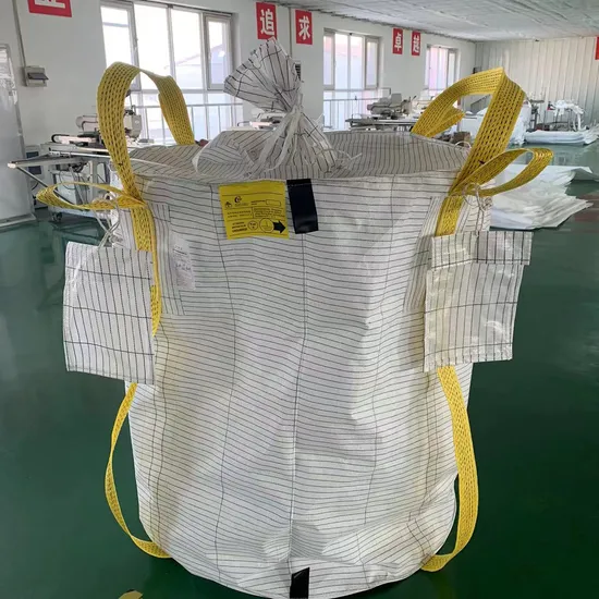 1 тонна Jumbo/большой/FIBC/массовый/1000 кг/1500 кг/2000 кг/перегородка Q/проводящая большая/антистатическая/пластиковая суперсумка